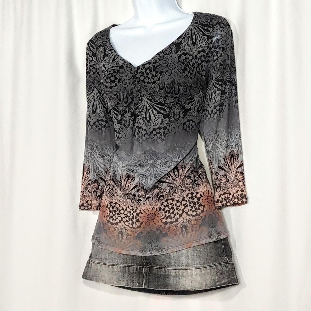 2000s vintage micro mesh top